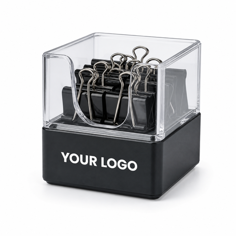 Binder Clip Dispenser - custom binder clips with your logo
