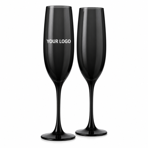 Champagne Glass Set - custom champagne glasses with your logo