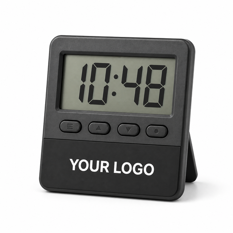 Digital Desk Clock - custom digital clocks with your logo