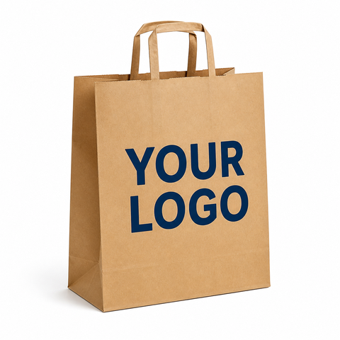 Kraft Paper Shopping Bag - custom shopping bags with your logo