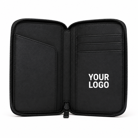 Zip Passport Wallet - custom passport wallets with your logo