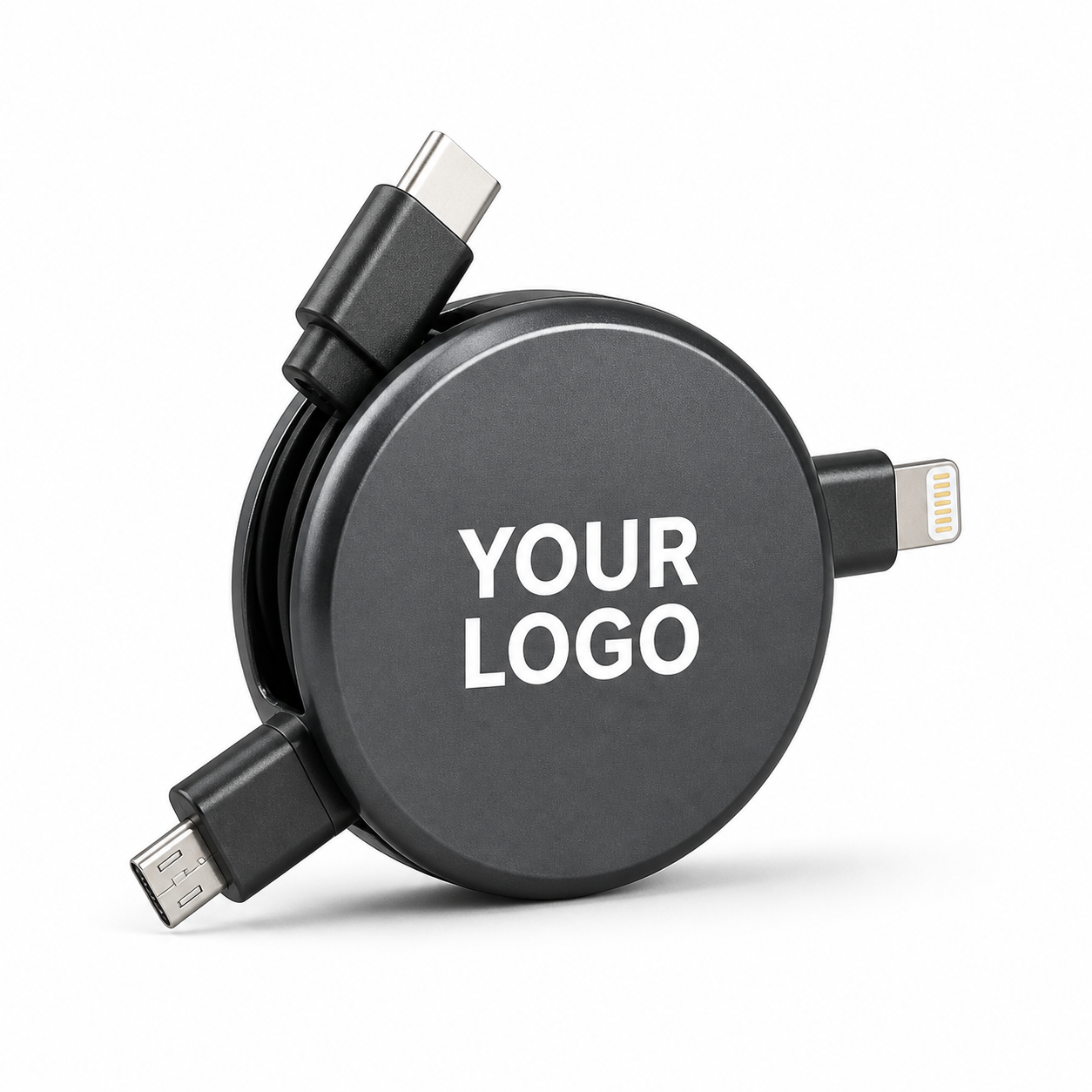 Retractable Charging Cable - custom retractable charging cables with your logo