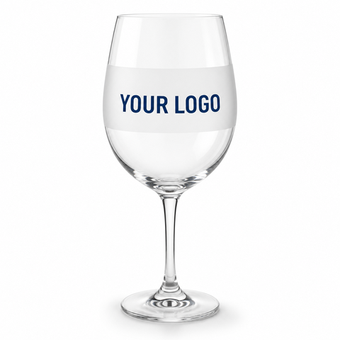 Branded Wine Glass - custom wine glasses with your logo